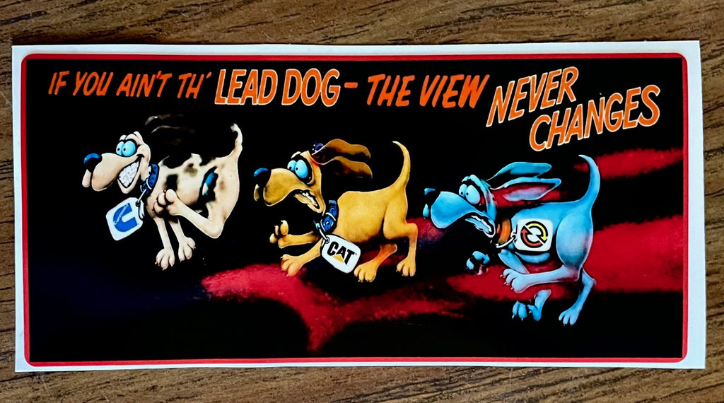 The "Lead Dog" decal